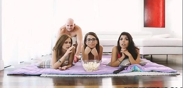  Stepsister and her besties wants to make a dirty movie